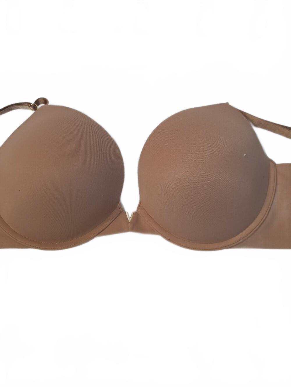 Victoria's Secret Tan Molded Push-Up Bra, Size 36D, New Without Tags